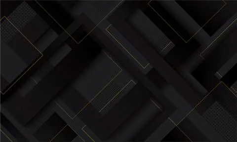 Modern black square gradient trendy background Stock Illustration
