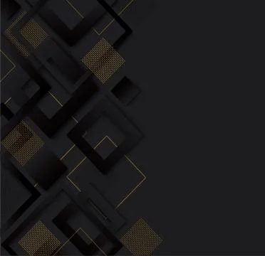 Modern black square gradient trendy background vector Stock-Illustration