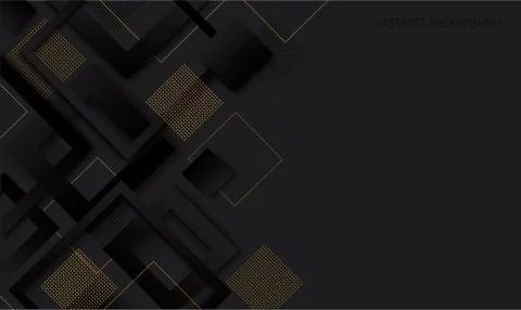 Modern black square gradient trendy background vector Stock Illustration