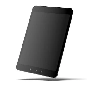Modern black tablet pc Illustrazione stock