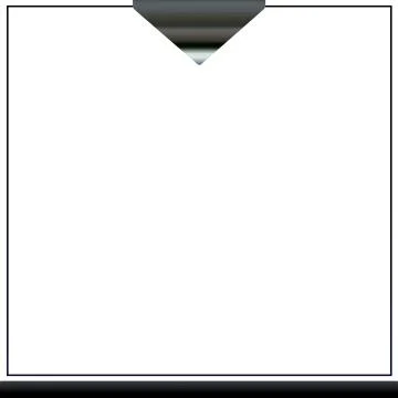 Modern Black Triangle On Empty White Background Frame Template Stock Illustration