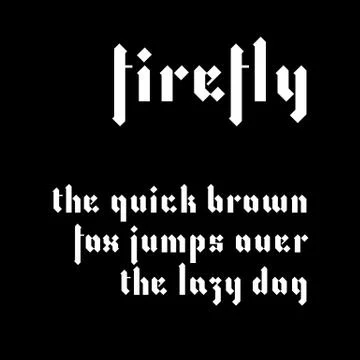 Modern blackletter font in lowercase. Gothic script interpretation Stock Illustration