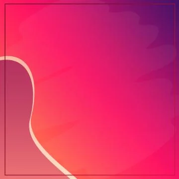 Modern Blank Frame &amp; Shape On Pink &amp; Violet Gradient Background Template Illustrazione stock