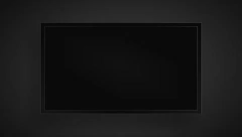 Modern Blank TV LCD Screen. Clear Empty Space Illustrazione stock
