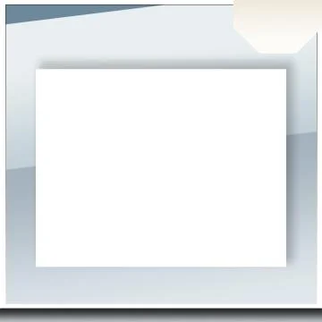 Modern Blank White Box On Gradient Background Frame Template Stock Illustration
