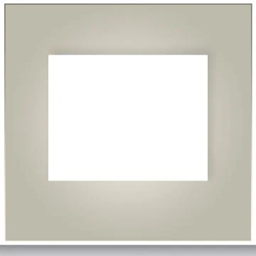 Modern Blank White Box On Grey Frame Background Template Illustrazione stock
