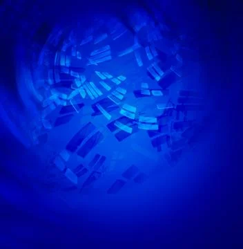 Modern blue abstract composition Stock Illustration