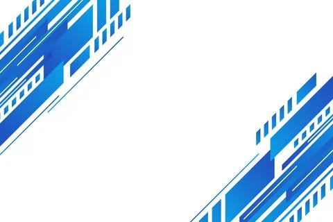 Modern Blue Abstract Geometric Tech Background Design Stockillustratie