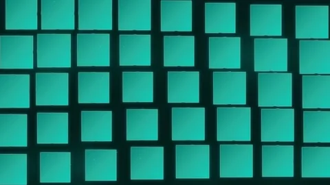 Modern blue and green grid pattern background for digital design layouts Stock Footage 346001838