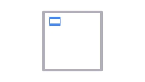 A modern blue and grey square featuring multiple layout elements. Stock Footage 334931003