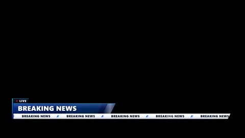 Modern blue and white breaking news with live indicator and repeating text 動画素材 335826262