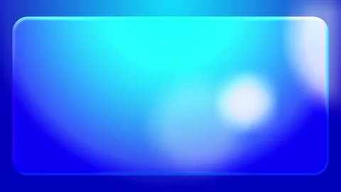 Modern blue app card visual rounded rectangle shape, smooth cyan gradient, Stock Footage 340525021