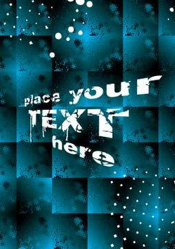 Modern blue background with copyspace, vector illustration Stock Illustration