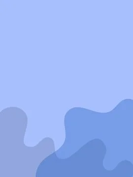 Modern blue background with fun abstract wave shapes Stock Illustration