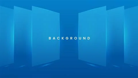 Modern blue background with mirror blue background vertical frame Stock Illustration