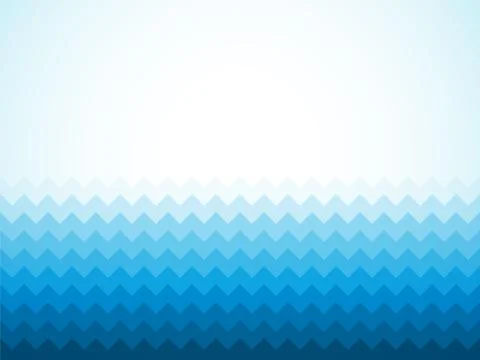 Modern blue background with ocean waves and vignette Stock-Illustration