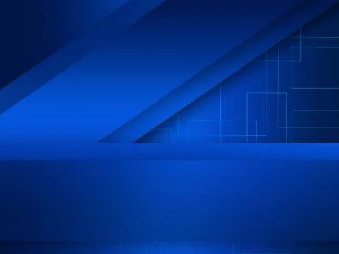 Modern blue background overlap paper with blank space for your text Stock Illustration
