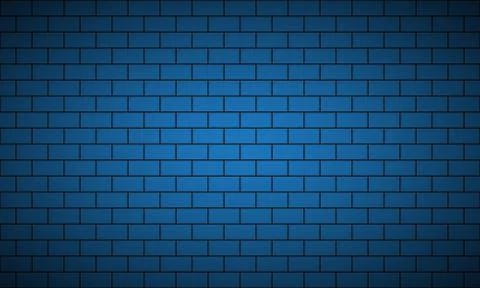 Modern blue brick pattern. Seamless tile pattern. Simple vector illustration 스톡 일러스트