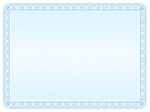 Modern blue certicat Stock Illustration