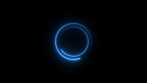 Modern Blue Circular Loading Animation Icon Design 库存影片 331609300