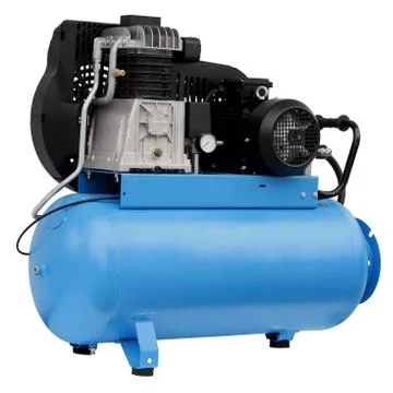 Modern blue compressor. Stock Photos