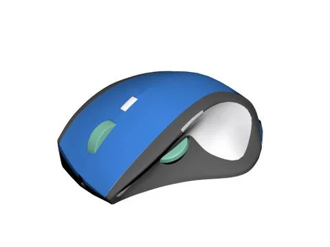 Modern blue computer mouse 스톡 일러스트