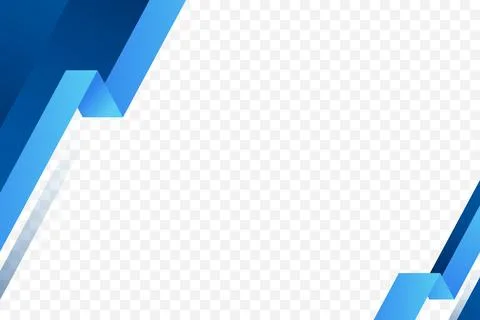 Modern blue geometric frame background vector illustration in folded style Stock Illustration