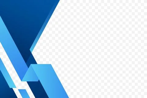 Modern Blue geometric frame background vector illustration in folded style Illustrazione stock