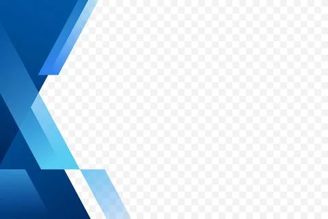 Modern blue geometric frame corner border background vector illustration Illustrazione stock