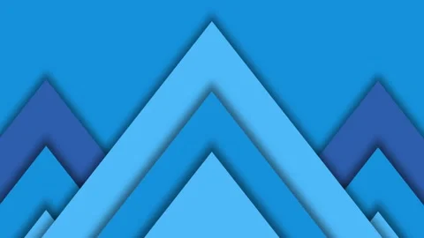 Modern Blue Geometric Triangles Abstract Layered Pattern Zoom Background fo.. Stock Footage 340029104