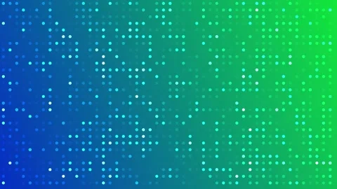 Modern blue green gradient background with dot matrix and glowing particles Stock-Footage 310047881