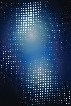 Modern blue halftone dot background with soft glowing light effects for tec.. Stock Illustration