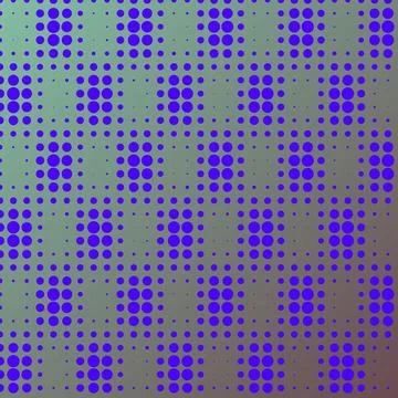 Modern blue halftone dot pattern on a soft gradient background for creative.. Stock Illustration