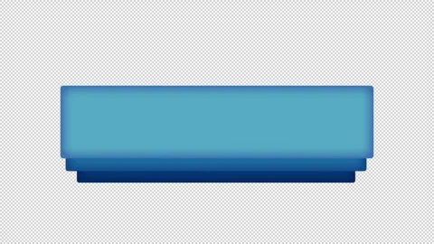 Modern Blue Layered Lower Third Animation with Alpha Channel for Text Overlay Stock Footage 333895204