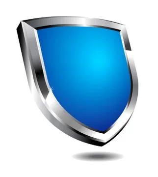 Modern Blue Shield Stock Illustration