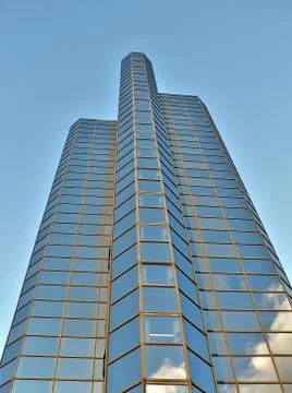 Modern blue skyscraper 스톡 사진