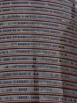 Modern blue skyscraper Foto stock