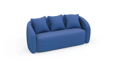 Modern blue sofa Stock Footage 340502229