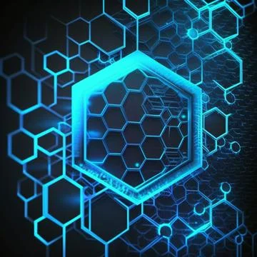 Modern blue technology background Stock Illustration