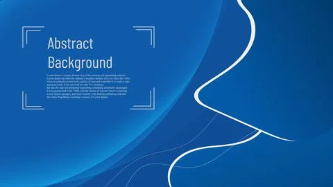 Modern blue tone with circle shape and dynamic wave wallpaper Stock Illustration