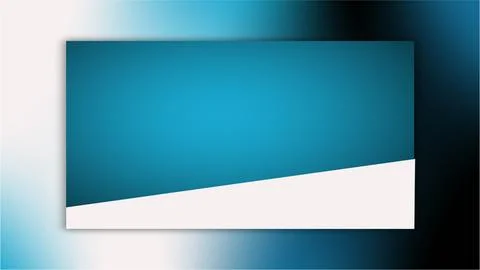 Modern Blue Wall with White Accent Panel for Interior Design. 스톡 일러스트