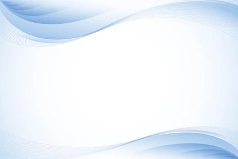 Modern Blue Wave Background Template for Presentations and Designs Stock Illustration