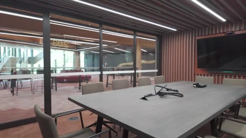 Modern boardroom Video stock 255813173