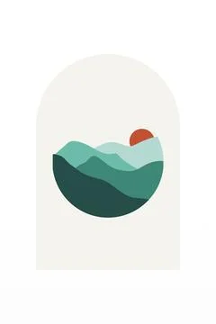 Modern Boho Art Background Stock Photos