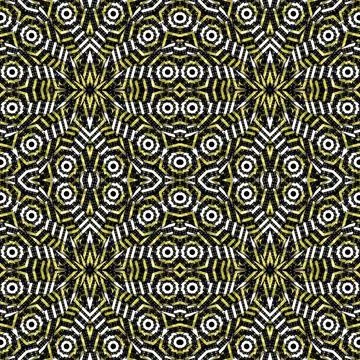 Modern Bold Geometric Seamless Pattern Digital abstract geometric seamless... Foto stock