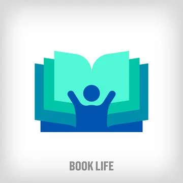 Modern book diary logo. Stock Illustration