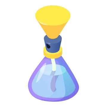 Modern bottle perfume icon, isometric 3d style Stock-Illustration
