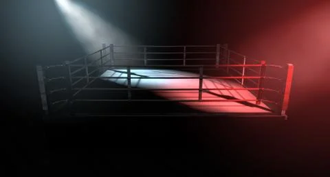 Modern boxing good vs evil Stock Illustration