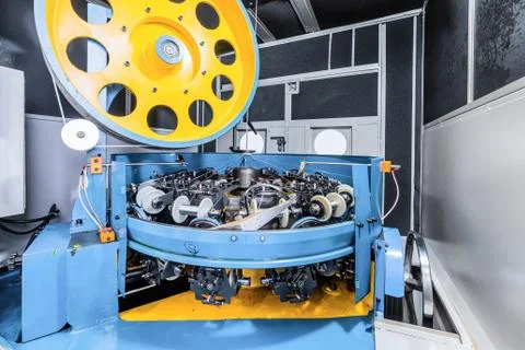 Modern braiding machine Stock Photos