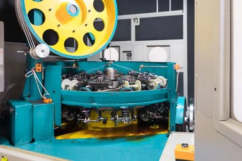 Modern braiding machine Stock Photos